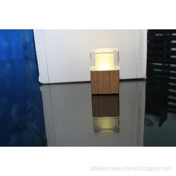 LED mood light 4 colors rechargeable Night light with touch switch
